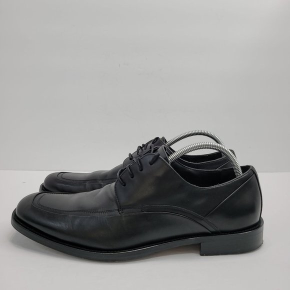 Johnston & Murphy Black Leather Oxford Men\'s Shoes 015-6703 US Size 10.5W main image 4